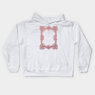 Retro Rose Gold Frame Kids Hoodie